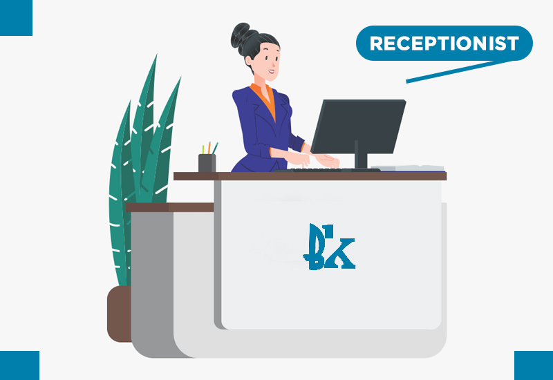 career opportunity Receptionist banner